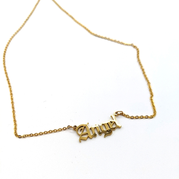 "ANGEL" GOLD NECKLACE ON CHAIN ๐ - Picture 2 of 3